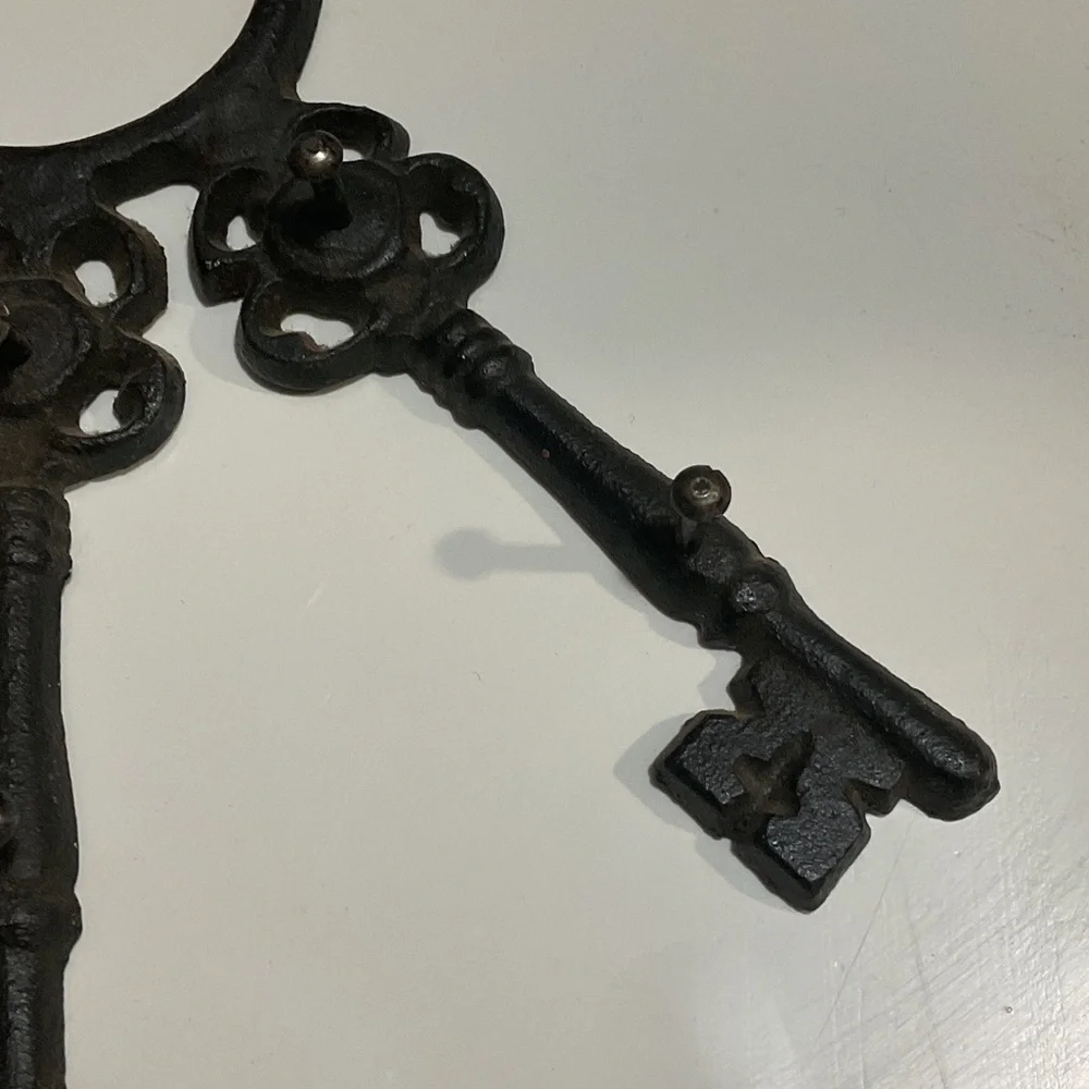Vintage Black Key Wall Decor